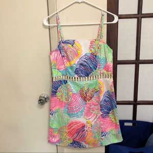 Lilly Pulitzer Seashell Print Romper Dress Sz 4
